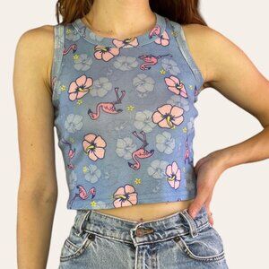 Y2k flamingo graphic cropped tank - Circo (XS)